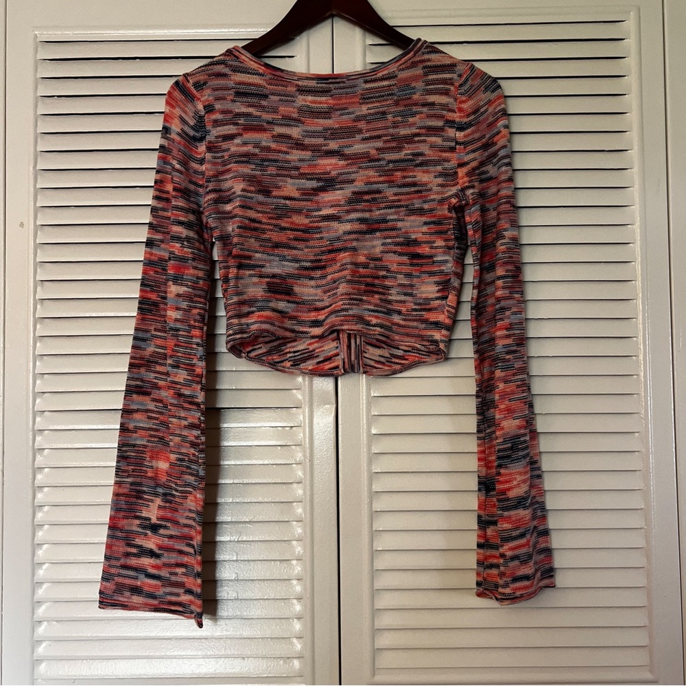 American Eagle | Bell Sleeve Ring-Front Sweater - Picture 3 of 6